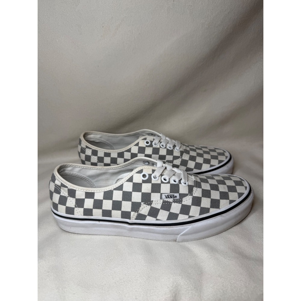 Vans Cosmic Check Reflective Canvas Shoes - Grey/White Skateboard Sneakers